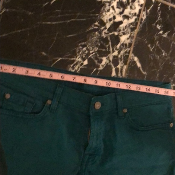 Bright Teal 7 for All Mankind Shorts - Picture 4 of 5